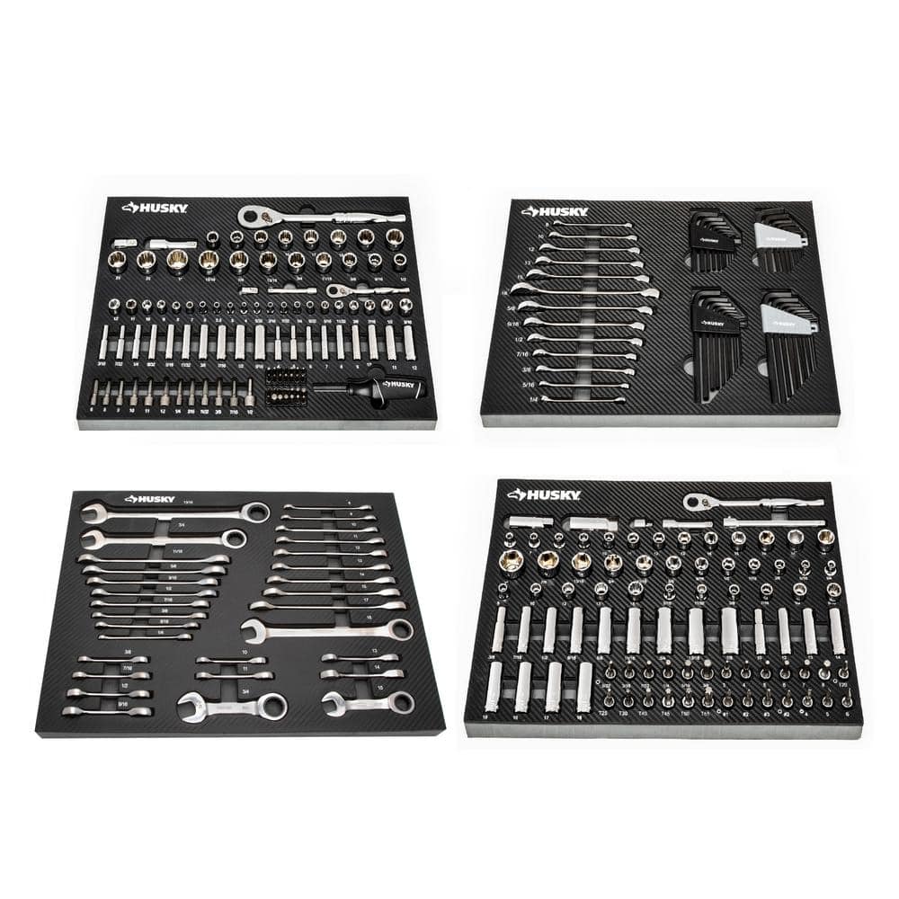 Husky Mechanics Tool Set (349-Piece) with Bonus 1/2 in. Drive Torque Wrench