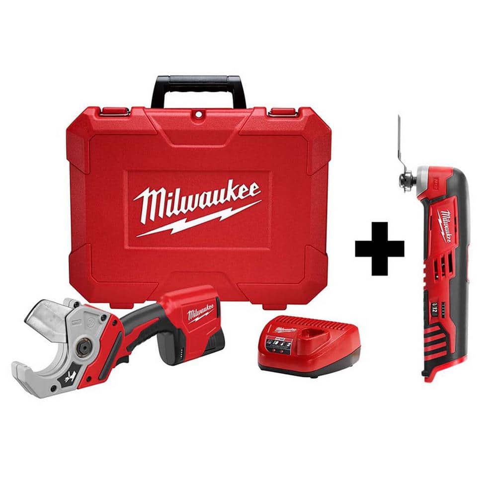 Milwaukee M12 12-Volt Lithium-Ion Cordless PVC Shear Kit with M12 Multi-Tool