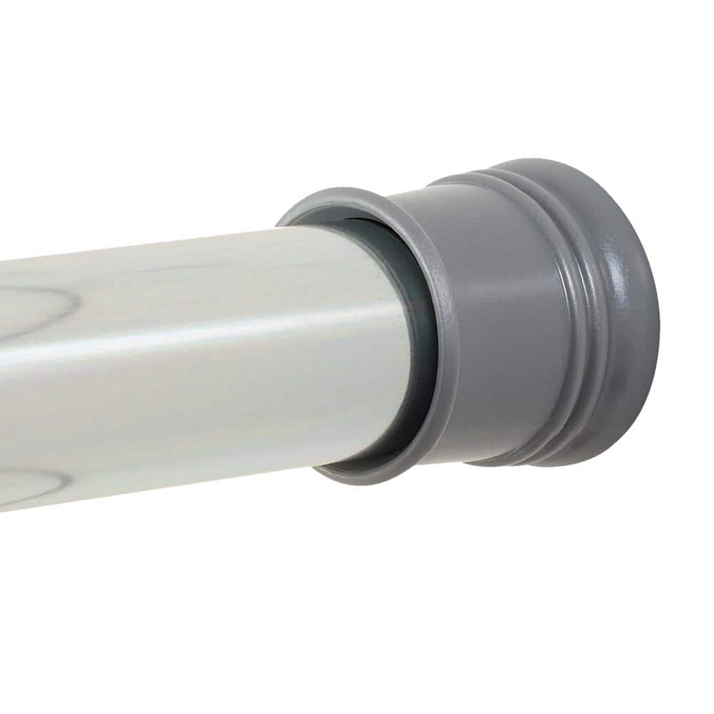 Zenna Home NeverRust 27 in. to 40 in. Aluminum Adjustable Tension Stall Shower Rod in Chrome