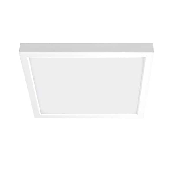 Commercial Electric Flex Install Panel 12 in. x 12 in. White Integrated LED Flat Panel Light with 5CCT