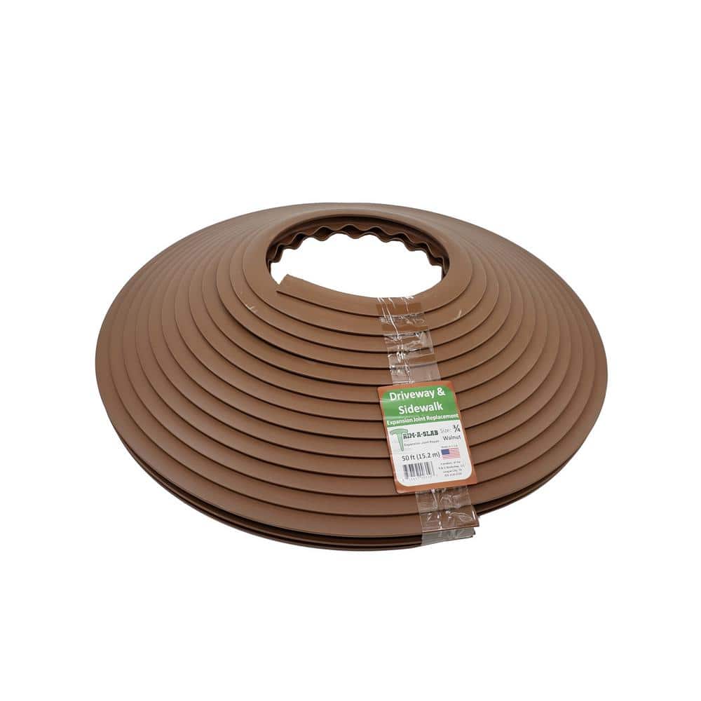 Trim-A-Slab 3/4 in. Wide x 24 in Dia Roll x 50 ft. long Concrete Expansion Joint Replacement in Walnut
