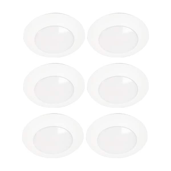 HALO 6-pack HLC 6 in. 3000K Integrated LED Recessed Light Trim