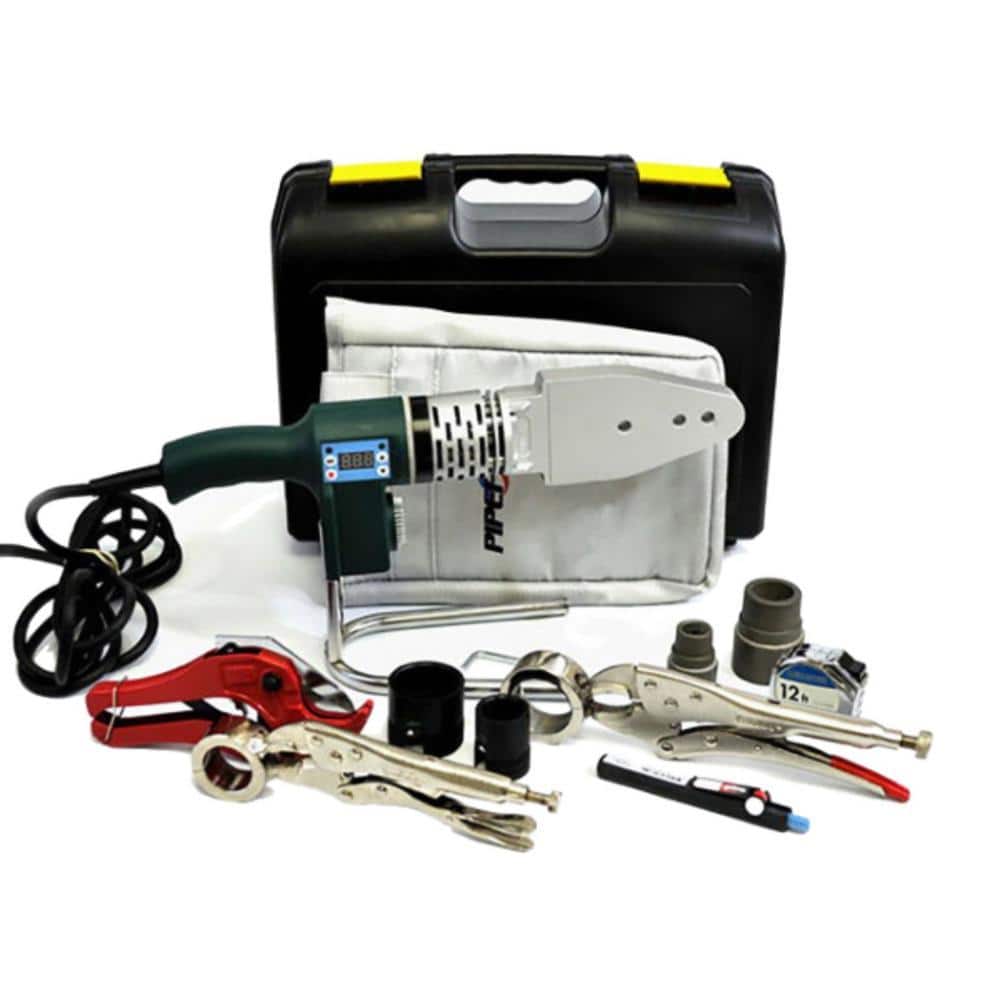 PIPEFUSER Plastic Pipe Socket Fusion Digital Tool Residential Kit
