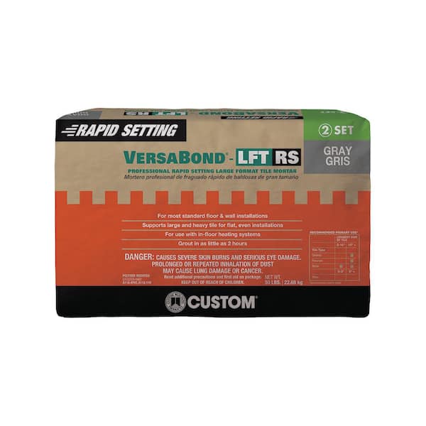 Custom Building Products VersaBond-LFT RS 50 lb. Gray Rapid Setting Mortar for Large Format Tile