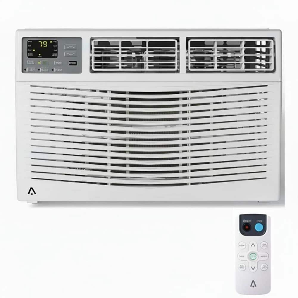 Garvee 8000 BTU (DOE) 115 Volts WiFi Enabled Window Air Conditioner with Remote, Easy Install Kit Cools 350 sq. ft. in White
