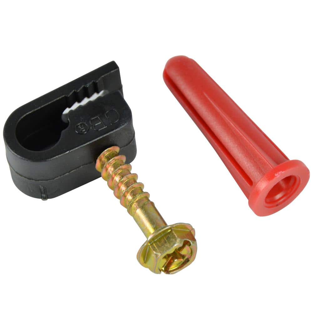 Gardner Bender 1/4 in. Coaxial Cable Clamp RG-6 (20-Pack)
