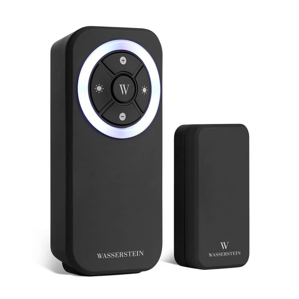 Wasserstein Doorbell Chime for Blink Video Doorbell (1st and 2nd Gen)-Wired Transmitter and Receiver Kit, Black (1-Pack)