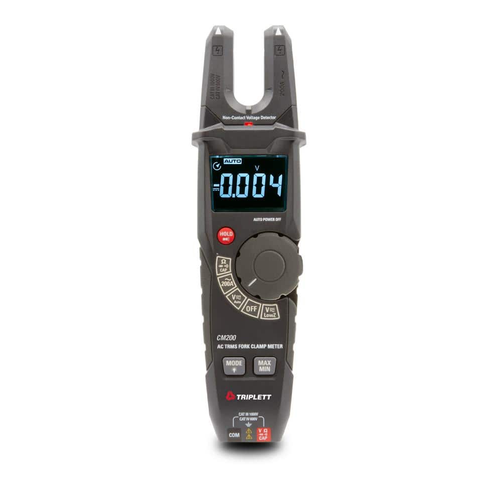 TRIPLETT 200 Amp True RMS Open Jaw Clamp Meter