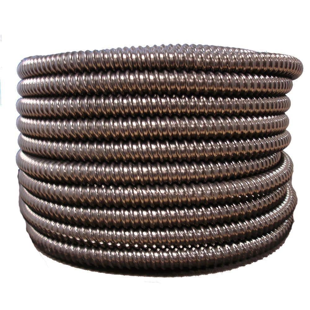 HYDROMAXX 3/4 in. Dia x 100 ft. Black Flexible Corrugated PVC Non Split Tubing and Convoluted Wire Loom