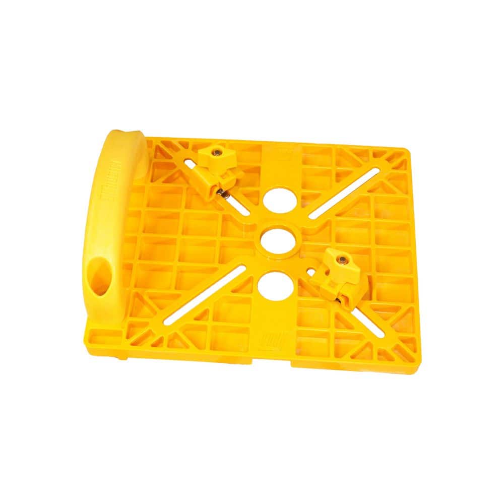 Microjig Matchfit Grid Router Guide with Dovetail System for Clamp Tracks, Workbench Grids, Jigs and Fixtures (1/4 in. shank)