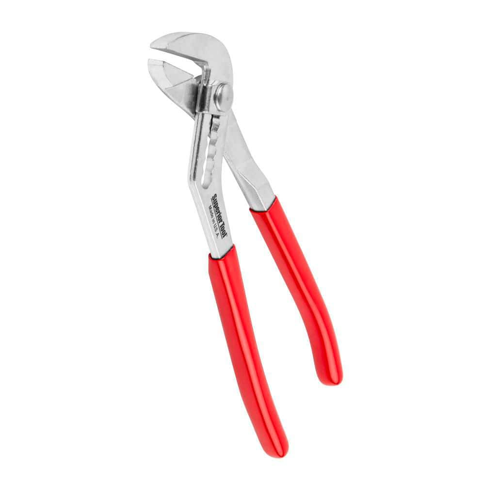 Superior Tool 10 in. Soft-Grip Water Pump Slip Joint Pliers, Smooth Jaw