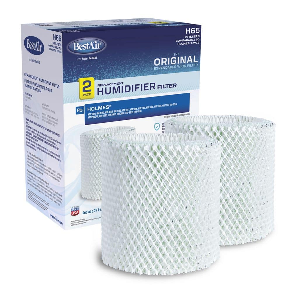 BestAir H65 Value 2-Pack Replacement Humidifier Filter