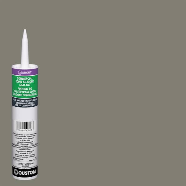 Custom Building Products Commercial #09 Natural Gray 10.1 oz. Silicone Caulk