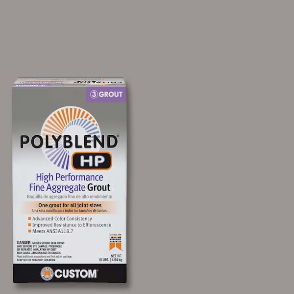 Custom Building Products Polyblend HP #165 Delorean Gray 10 lbs. High Performance Fine Aggregate Grout