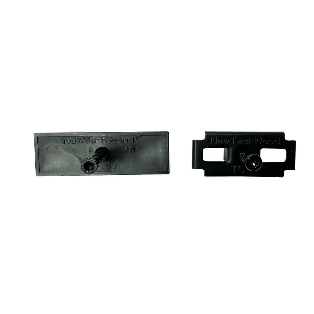 NewTechWood UltraShield T Clip Hidden Fastener for Break Board Installation (47-Pieces Per Bag)