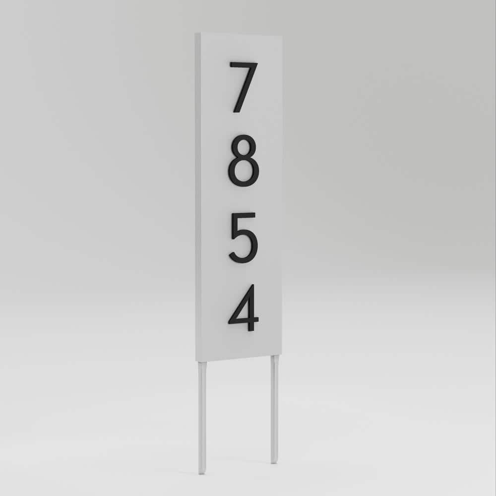 POST & PORCH Welcome Home Rectangle Address Yard Sign