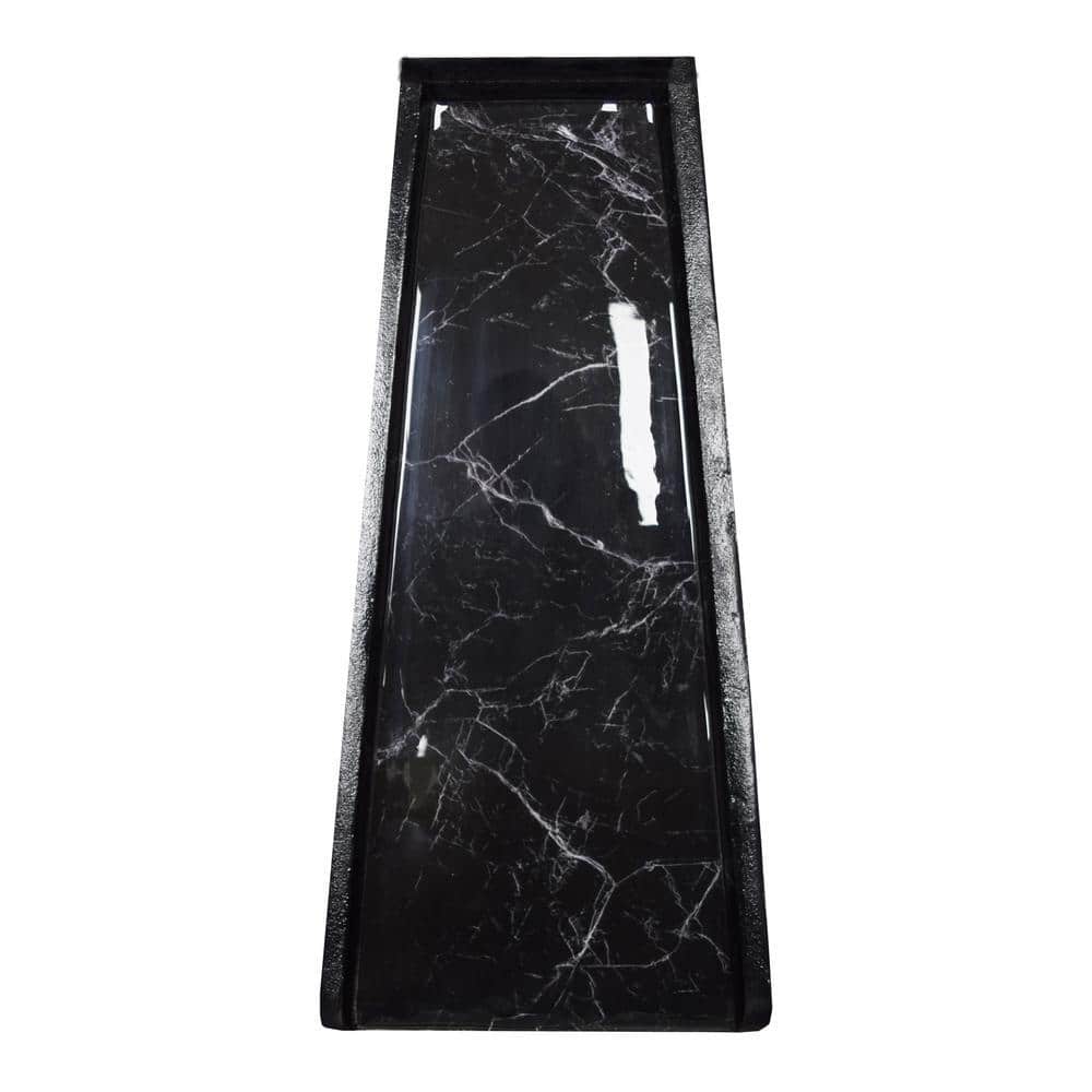 Oakland Living Faux Marble Cast Aluminum Downspout Gutter 24 in. Splash Block