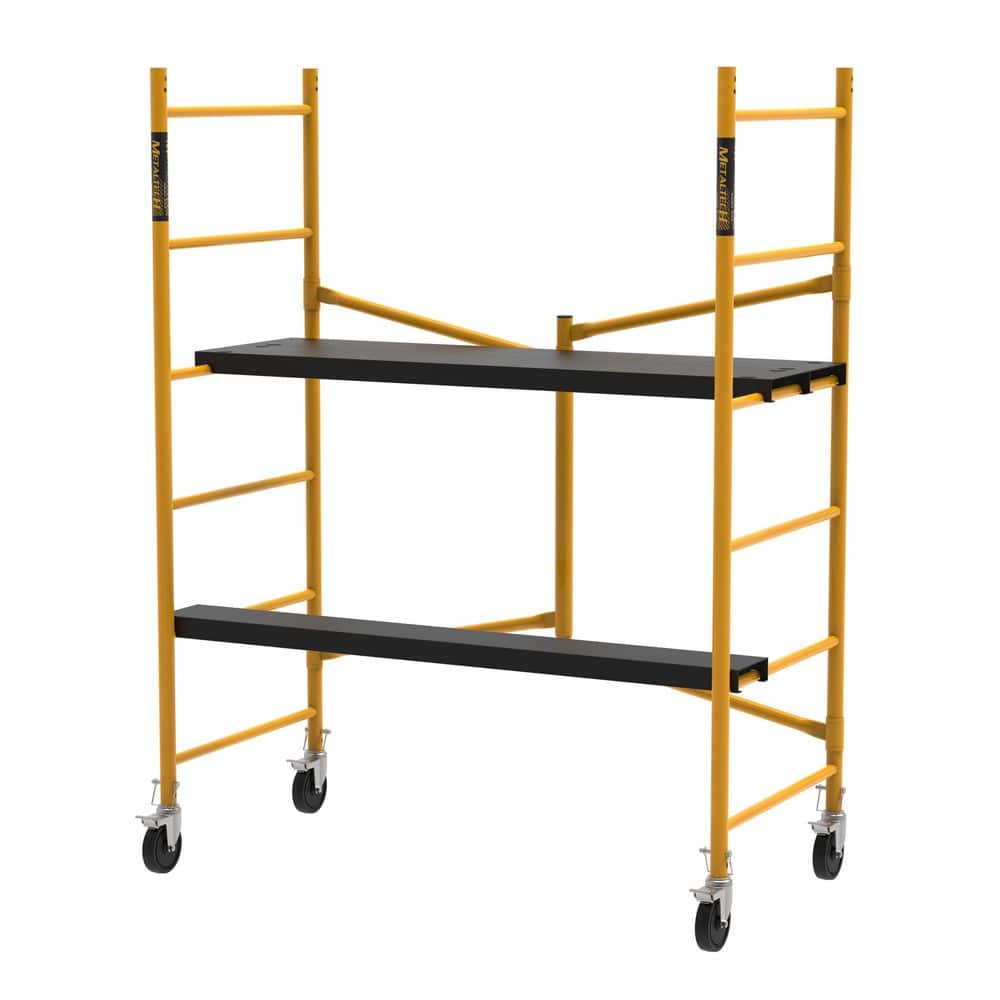 MetalTech Portable Series 6 ft. Utility Scaffold, 6.2 W x 2.4 D ft., 1000 lb. Load Capacity