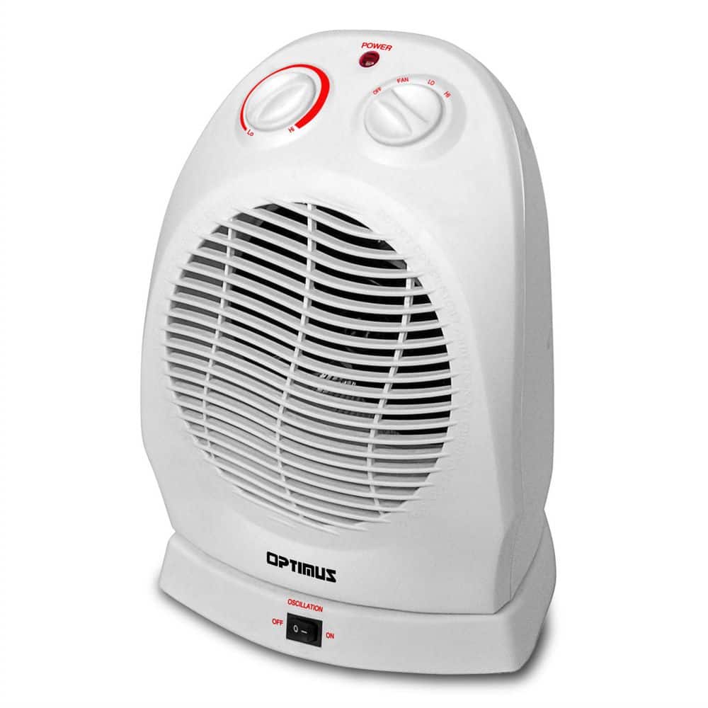 Optimus Portable Oscillating Fan Portable Heater with Thermostat