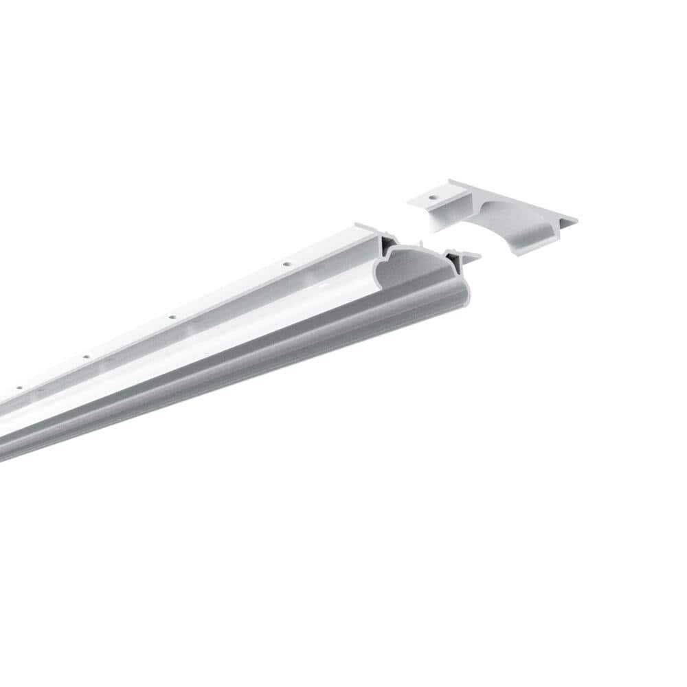 Barrette Outdoor Living Bella Premier Series 3.38 in. x 4.63 in. x 8 ft. White Vinyl Deckboard Fence Rail Topper (2-Pack)