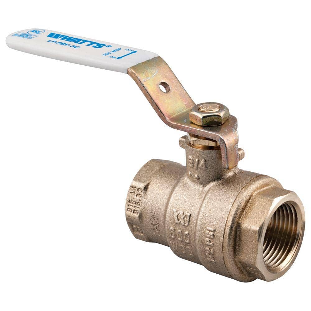 Watts . 5.3 in Brass Full Port Solder Ball Valve