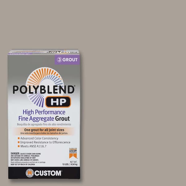 Custom Building Products Polyblend HP #543 Driftwood 10 lbs. High Performance Fine Aggregate Grout