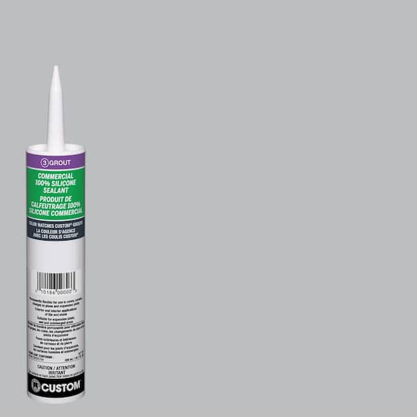 Custom Building Products Commercial #115 Platinum 10.1 oz. Silicone Caulk
