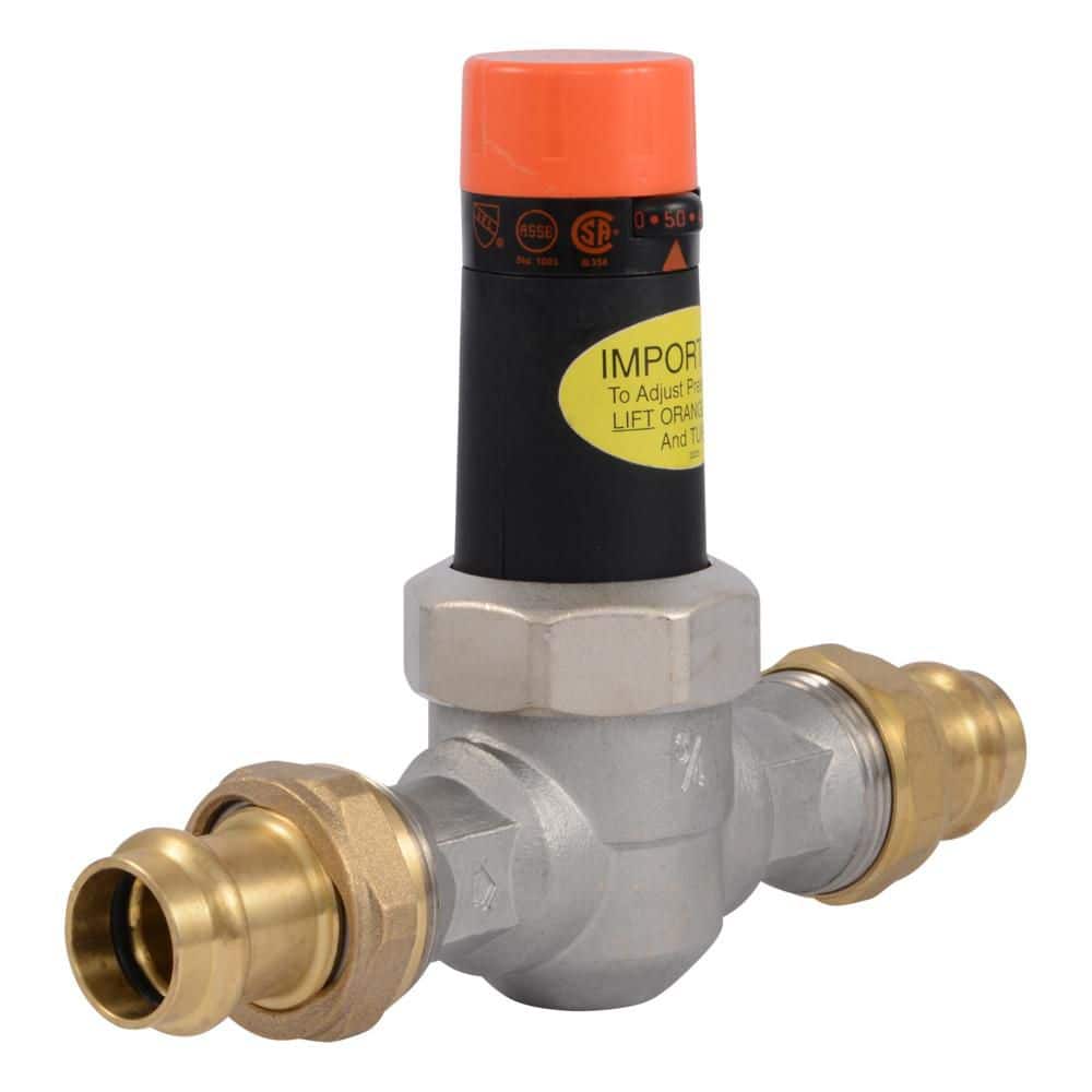 Cash Acme 3/4 in. Copper Press EB25 Pressure Regulating Valve Poly Top
