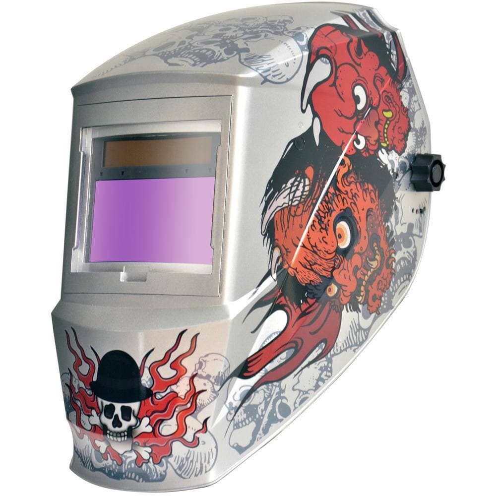 Antra Solar Power Auto Darkening Welding Helmet with Large Viewing Size 3.86 in. x 2.09 in. Great for MMA, MIG, TIG