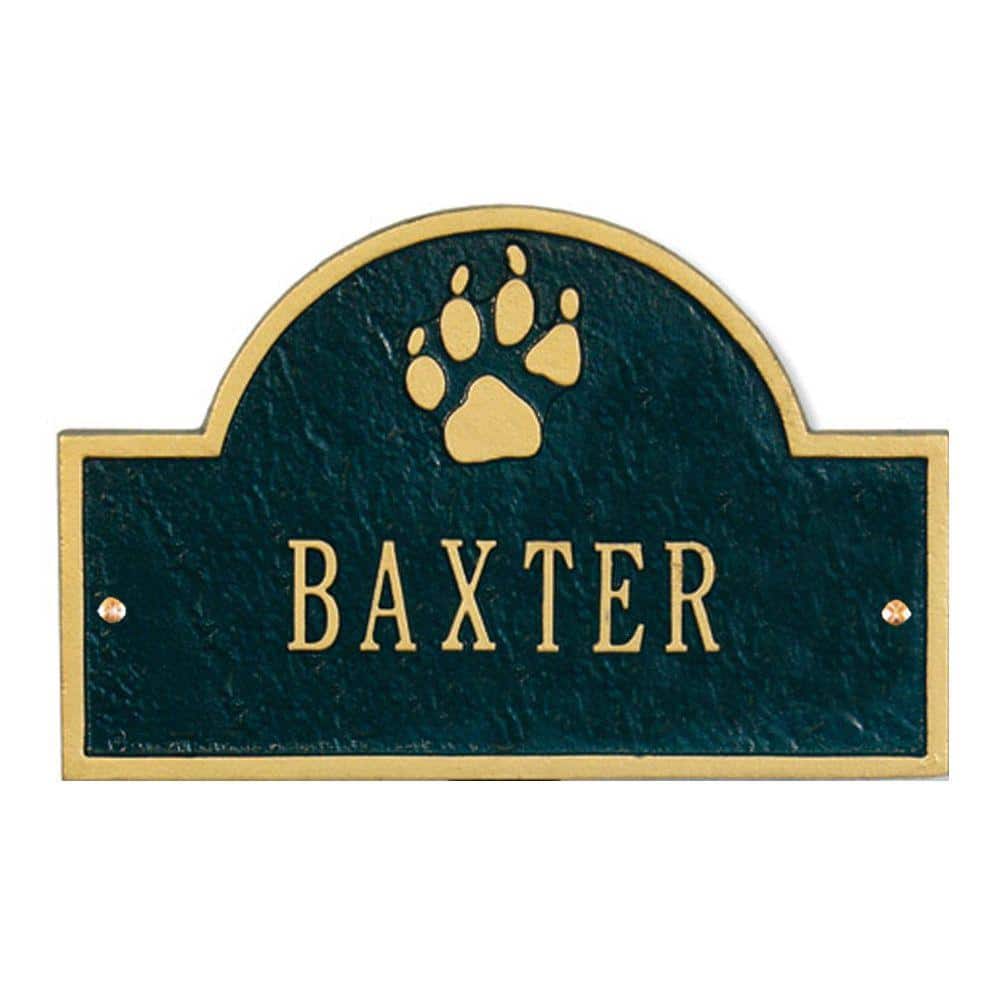 Whitehall Products Pet Paw Mini Arch Black/Gold One Line Wall Marker