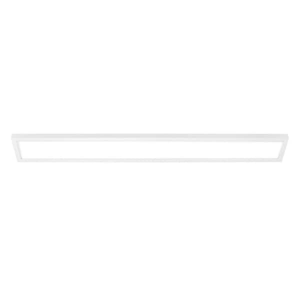 Commercial Electric Flex Install Panel 6 in. x 48 in. White Integrated LED Flat Panel Light with 5CCT