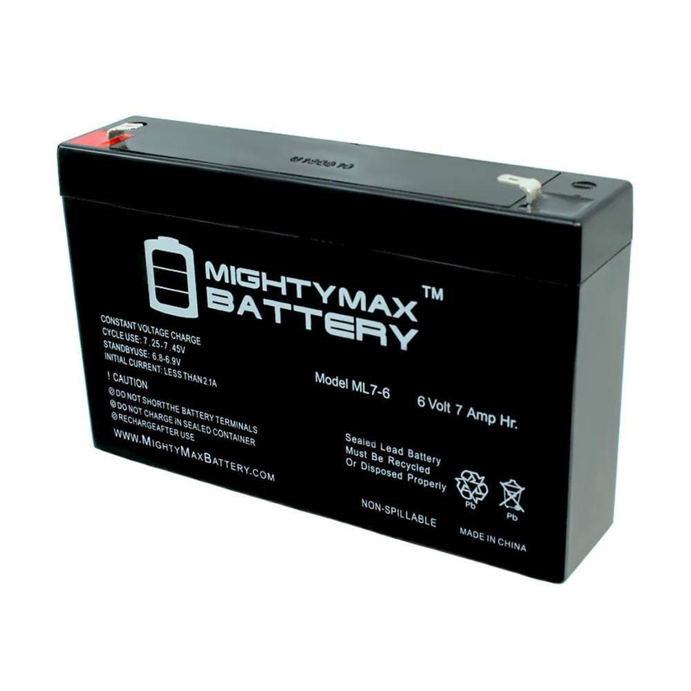 MIGHTY MAX BATTERY 6V 7Ah SLA Battery Replacement for Power Sonic PS-670