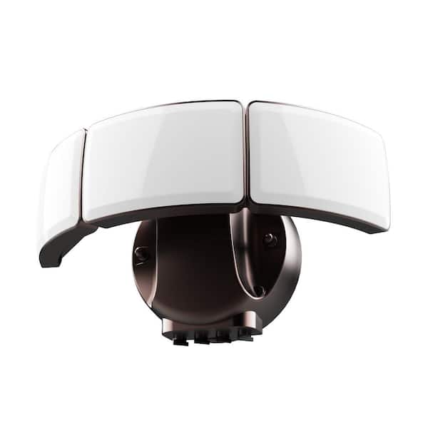 Commercial Electric 1000/3000/5000 Lumen Select Integrated LED Selectable 5CCT Bronze Dusk to Dawn or Motion Sensing Flood Light