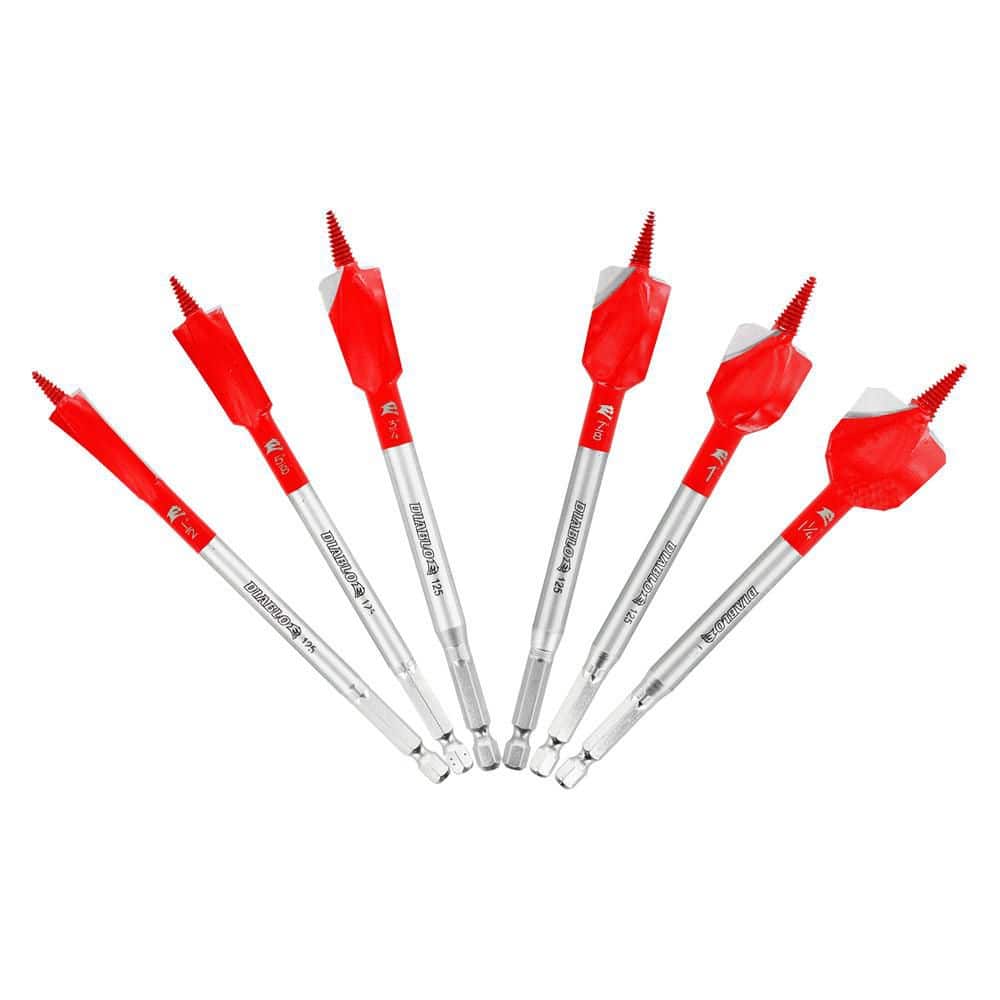 DIABLO Demo Demon Spade Bit Set for Nail-Embedded Wood (6-Pieces)