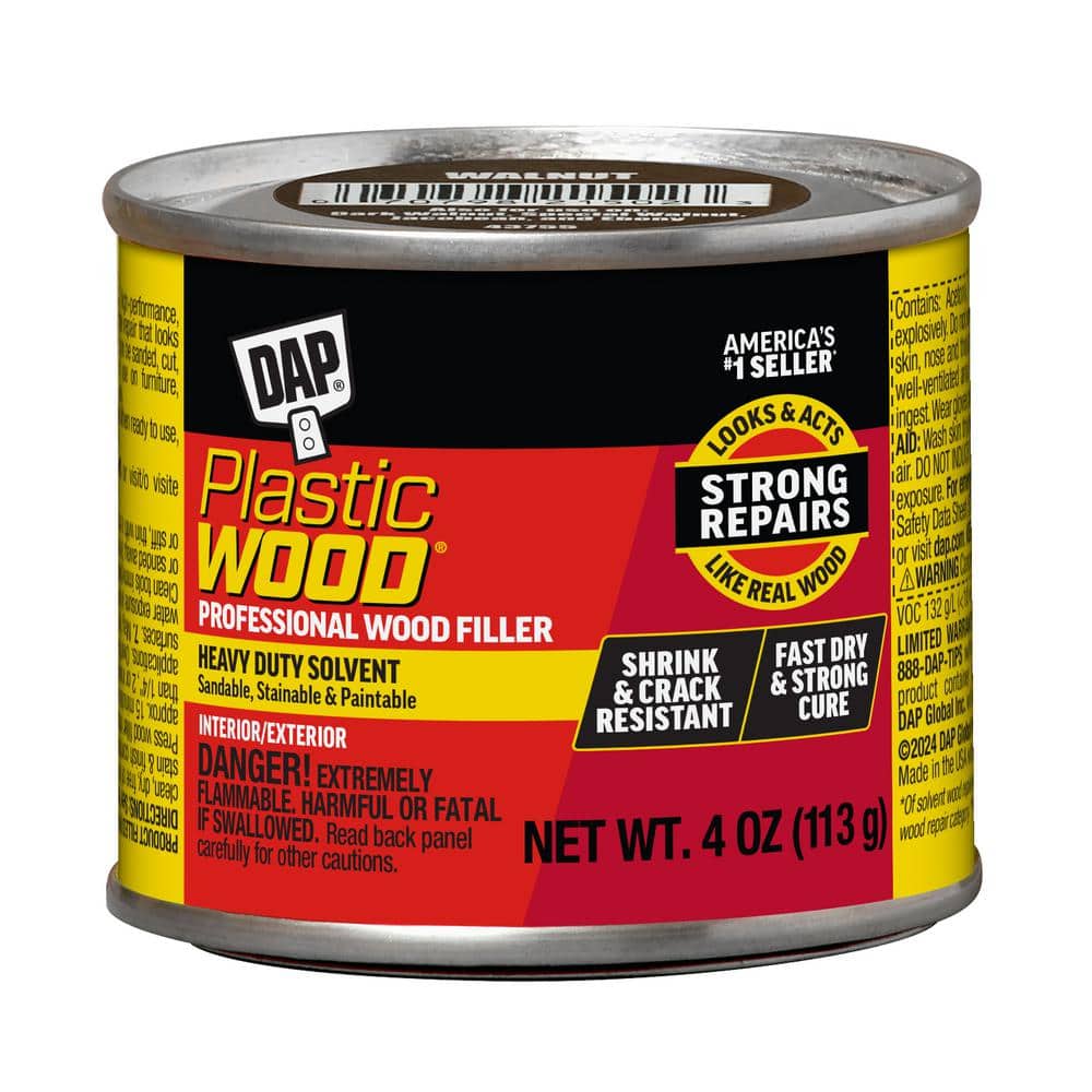 DAP Plastic Wood 4 oz. Walnut Solvent Wood Filler (12-Pack)