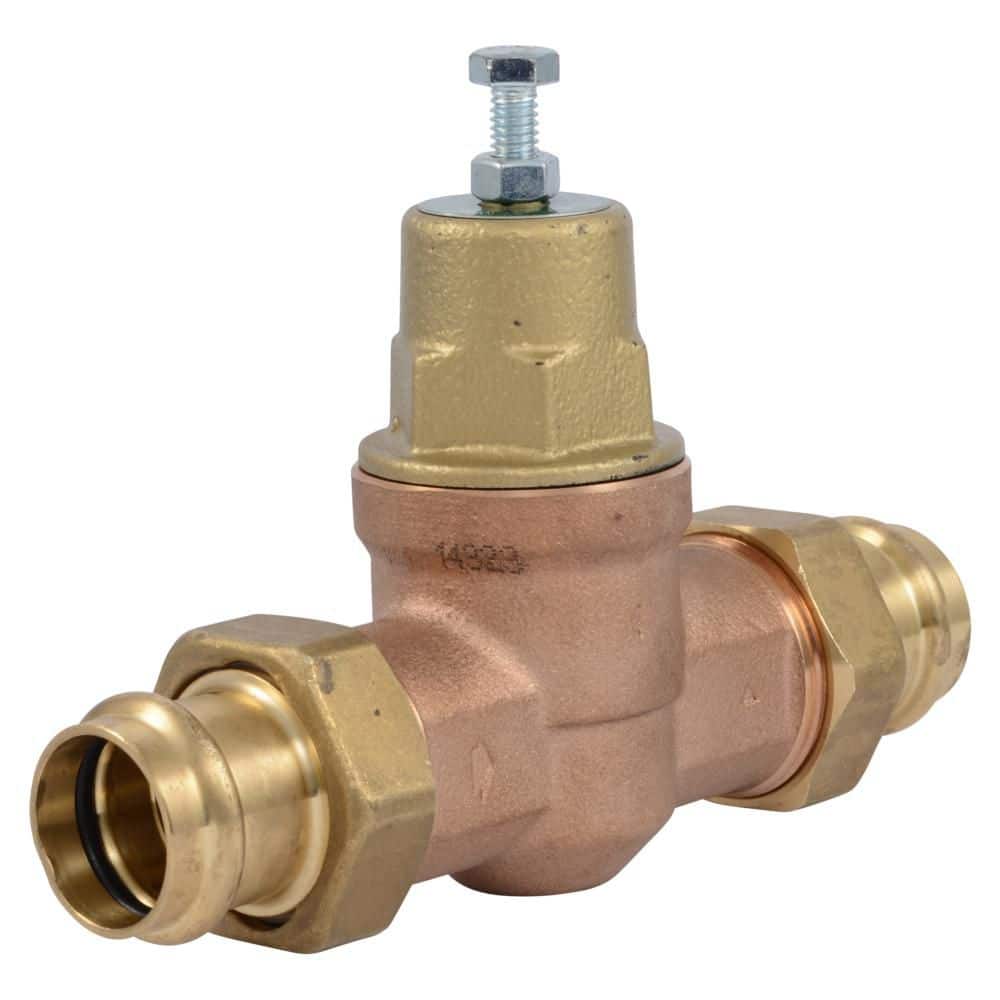 Cash Acme 1-in Copper Press EB45 Pressure Regulating Valve Poly Top