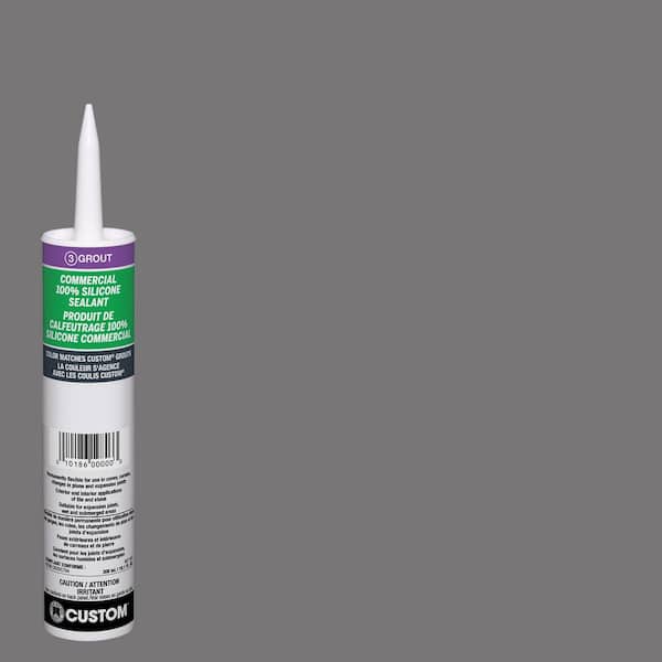 Custom Building Products Commercial #19 Pewter 10.1 oz. Silicone Caulk