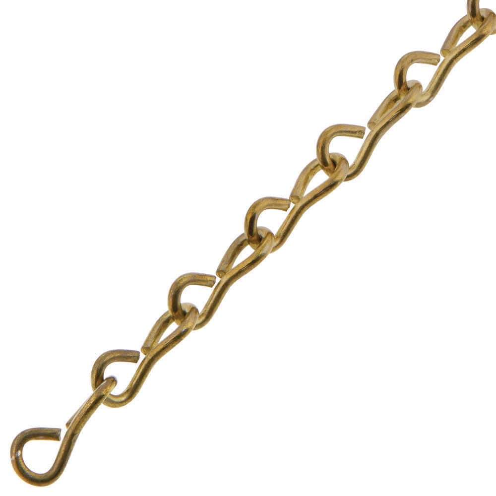 PERFECTION CHAIN #16 x 25 ft. Solid Brass Single Jack Chain