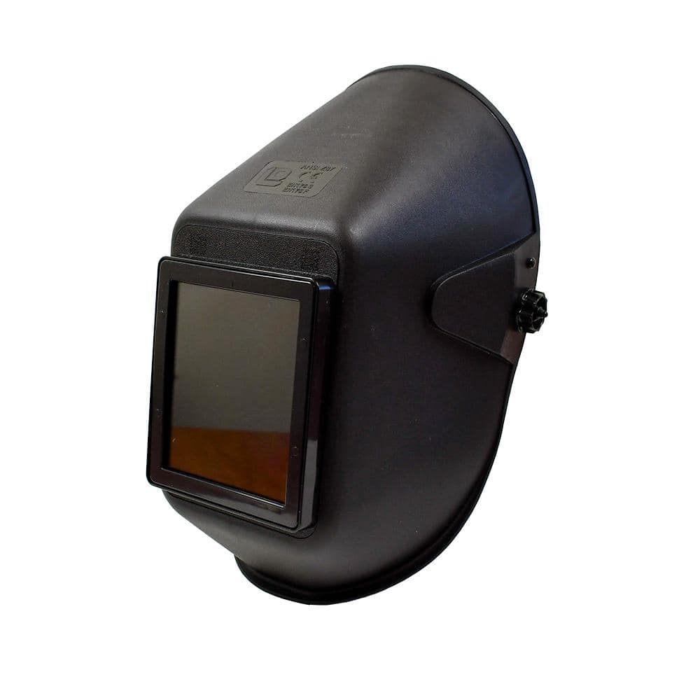 RIDGID Fixed Shade Welding Helmet with Shade 10 and Clear Lenses with Ratcheting Headgear