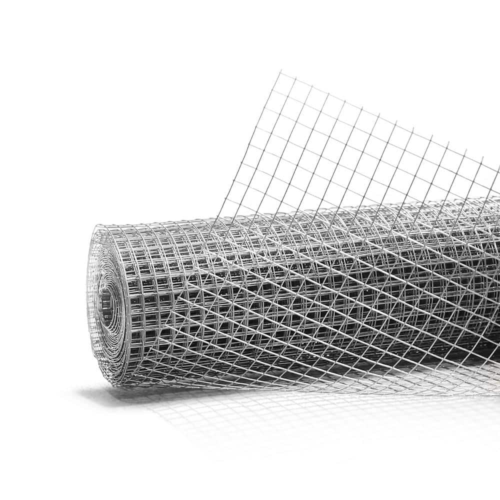 Fencer Wire 1/2 in. x 3 ft. x 100 ft. 19-Gauge Hardware Cloth Metal Wire Mesh, Galvanized Welded Cage Wire