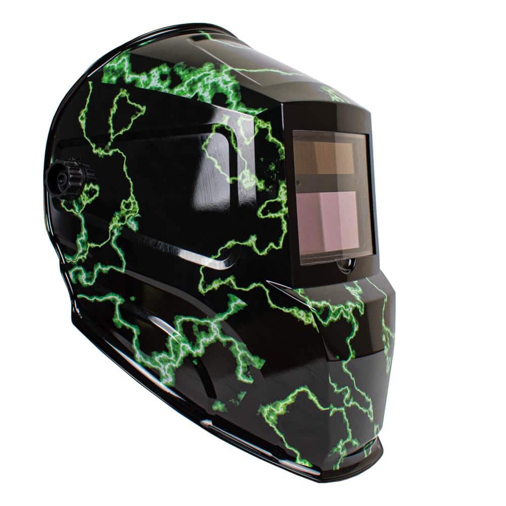 Forney Auto Darkening Welding Helmet Lightning Graphic Design