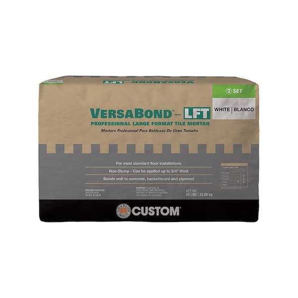 Custom Building Products VersaBond-LFT 50 lb. White Professional Medium Bed Large Format Tile Mortar