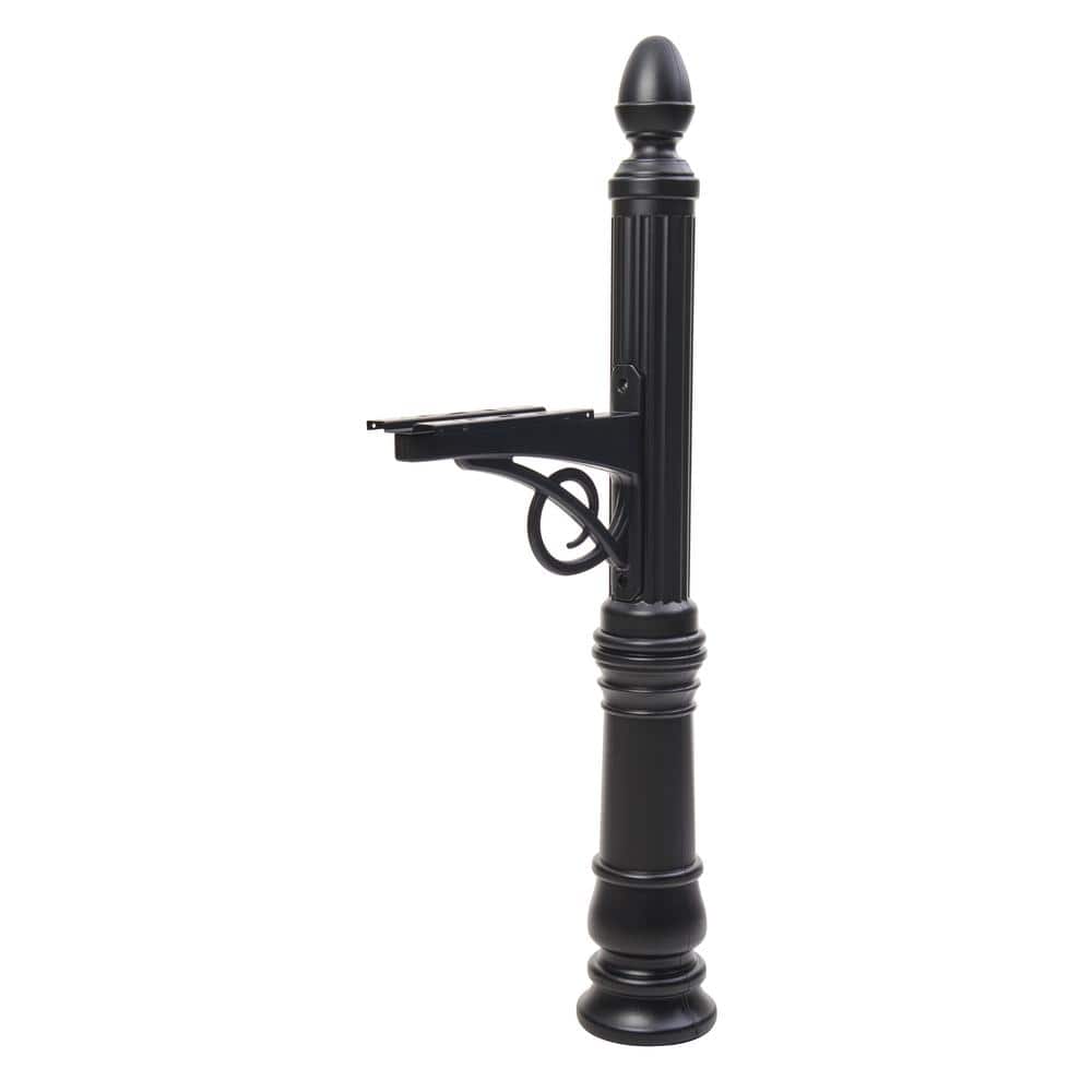 Architectural Mailboxes Victorian Decorative, Plastic, Crossarm, Mailbox Post, Black