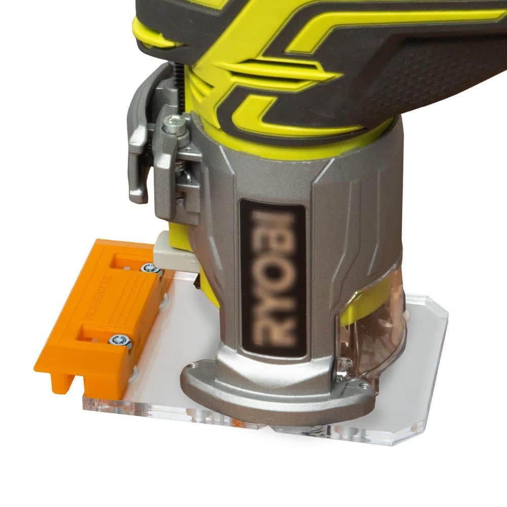 POWERTEC Router Guide Rail Adapter for Ryobi & Ridgid R2911 Trim Routers, Fits Makita, Festool, Milwaukee, Ridgid Guide Rails