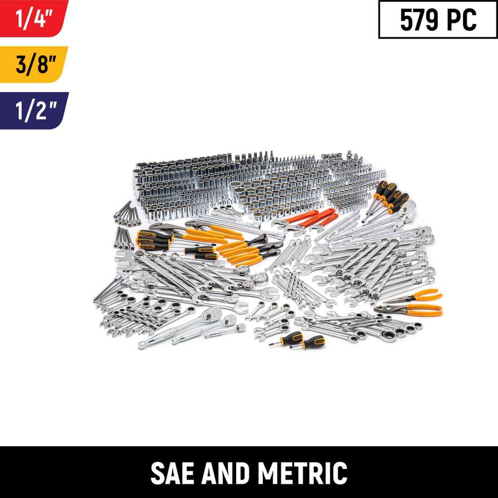 GEARWRENCH 1/4 in., 3/8 in. and 1/2 in. Drive Master Mechanics Tool Set
