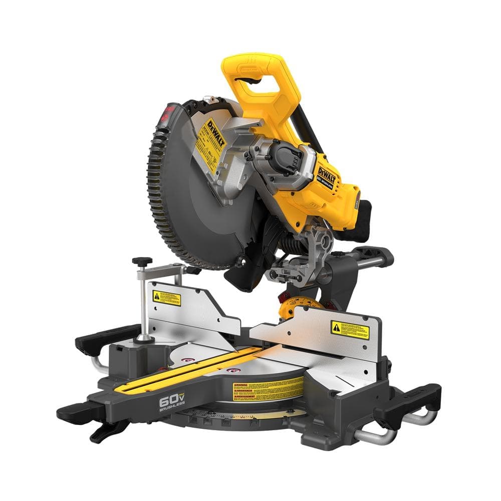 DEWALT 60V Lithium-Ion Cordless Sliding Miter Saw with Heavy Duty Miter Saw Stand