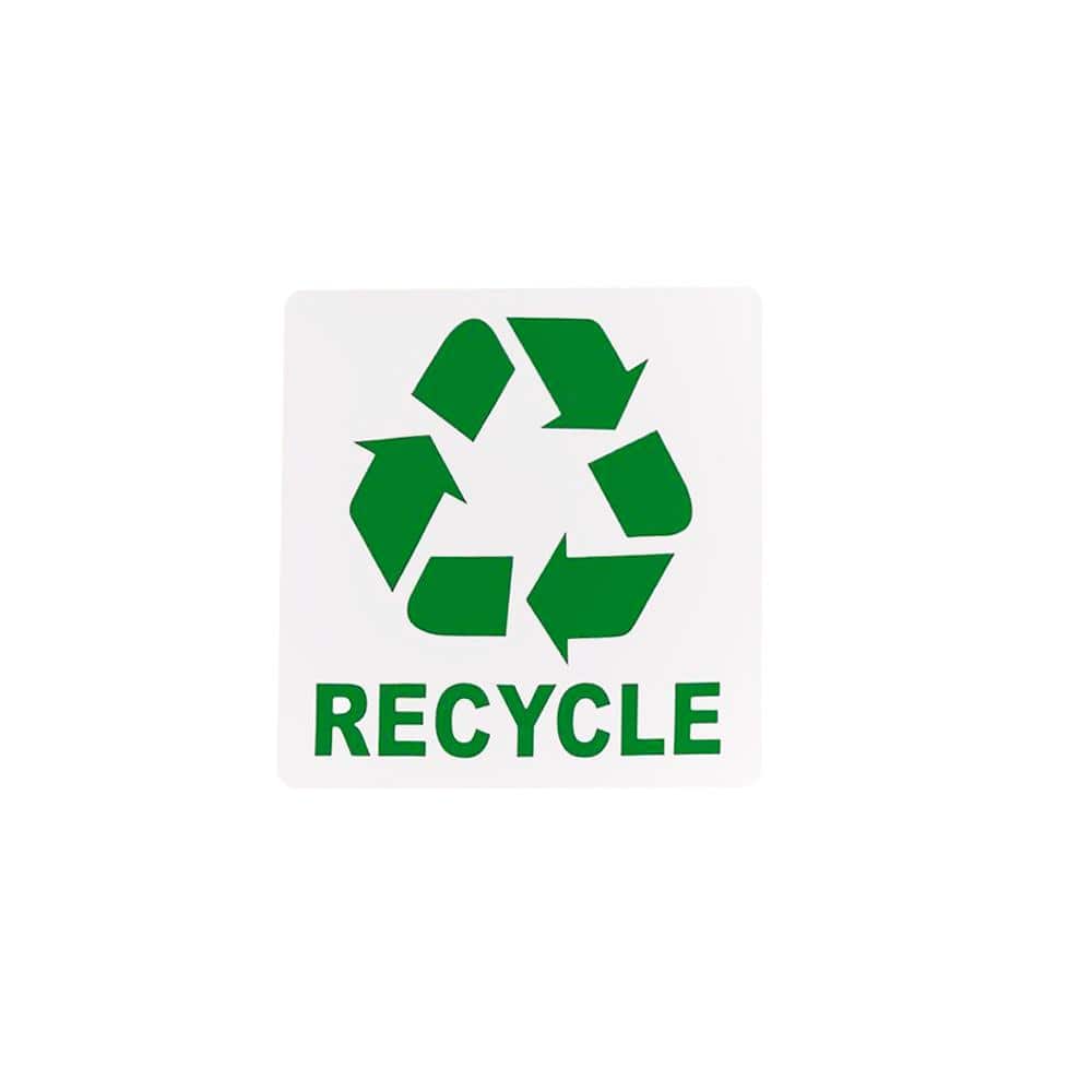 Everbilt 6 in. x 6 in. Self Adhesive Recycle Sign