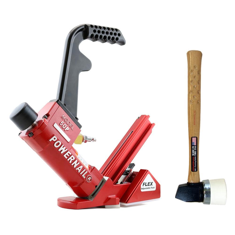 POWERNAIL Pneumatic 18-Gauge Flex Hardwood Flooring Cleat Nailer