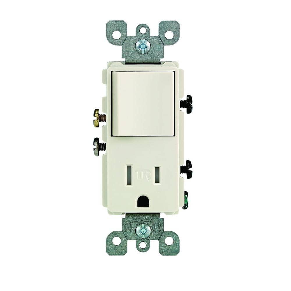 Leviton Decora Tamper-Resistant Combination Switch/Outlet, T5625-TS