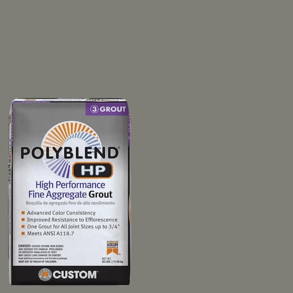 Custom Building Products Polyblend HP #09 Natural Gray 25lb High Performance Fine Aggregate Grout